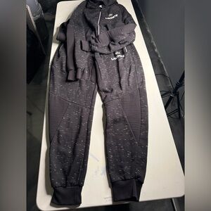 Lacoste Black Jogger Pants w Hoodie